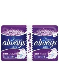 Always Ultra Platinum Extra Long 14 Pieces