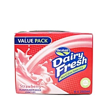 Brookside Dairy Fresh Strawberry Flavoured Milk Long Life - (Pack of 6) of 250ml