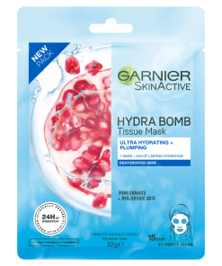 Garnier Skin Active Hydrabomb Pomegranate Tissue Mask, 32g