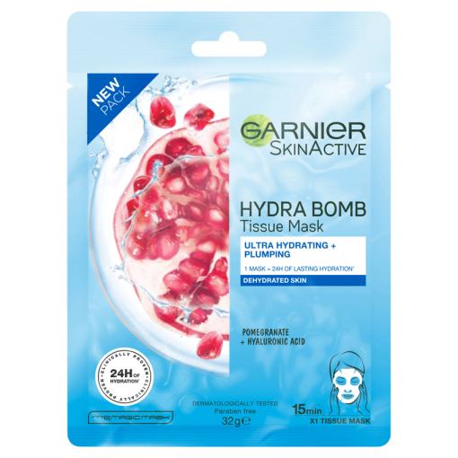 Garnier Skin Active Hydrabomb Pomegranate Tissue Mask, 32g